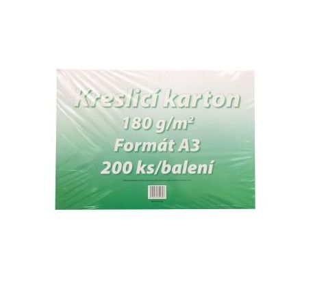 Karton kreslicí bílý A3 180g / 200 l.