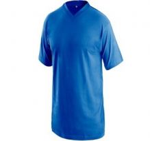 Tričko DALTON, výstřih do V, stř. modré, barva 413 vel. L