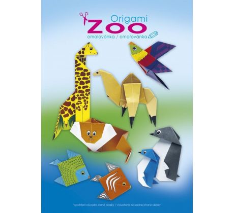 Origami A4 omalovánky s vystřihovánkami ZOO