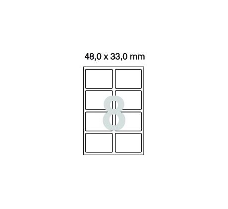 Etikety pro domácnost 48x33 A6