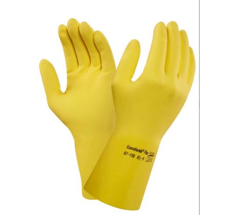 Rukavice ECONOHANDS PLUS, latexové, žluté vel. 9